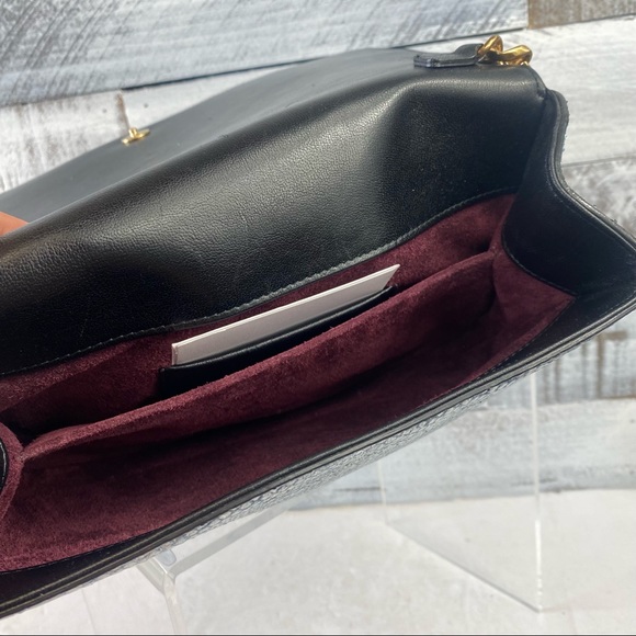 Mark Jacobs Blue Leather Snakeskin flap bag pop art lips straw vacuum eye plug - Picture 7 of 9